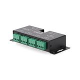 Signaalversterker: versterkt het signaal van 24 V ledstrips, afmetingen 140 x 70 x 27 mm, zwart, ideaal voor de optimalisatie van ledlampen