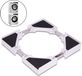 Vonia Vonia Tussenstuk wasmachine droger - Stapelkit wasmachine droger - Universeel - Verstelbaar - Wit