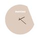 Homemania wandklok Moon - wanddecoratie, rond, voor woonkamer, keuken, kantoor, zand, wit, metaal, 40 x 0,15 x 40 cm