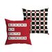 UO Kussensloop "Béme En Este Eck" 100% Katoen Rood 45 x 45 cm