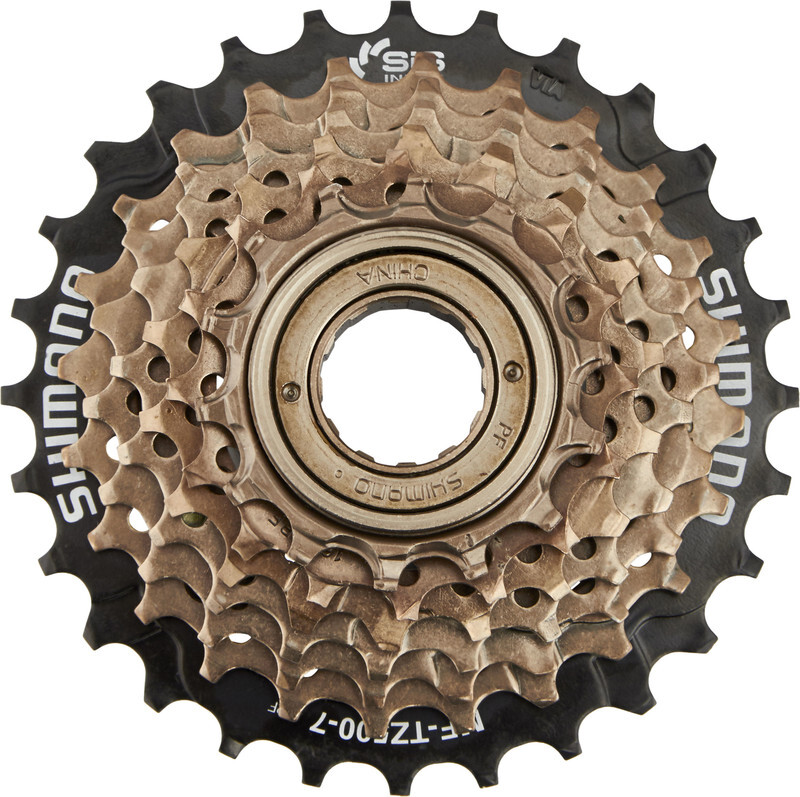 Shimano MF TZ 500 cassette 7 voudig bruinzwart