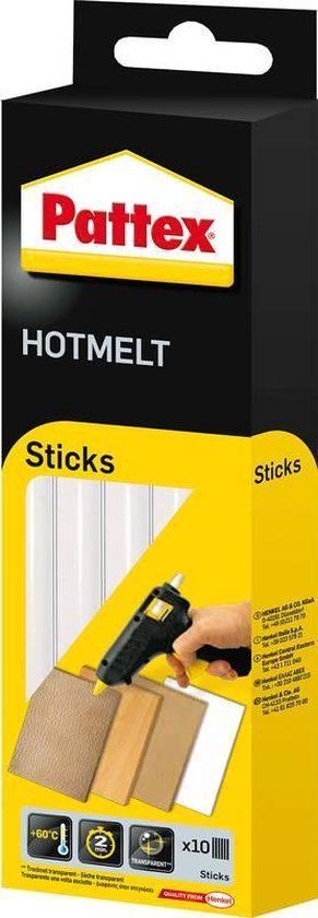Pattex PTK6 Pattex lijmstick, hoogvast, transparant Transparant 11 mm