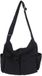 Sac bandoulière en toile noir sans marque