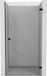 Mexen Lunar-B porte de douche battante droite 75 cm, transparent, noir