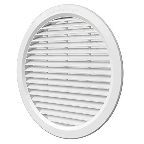 La Ventilazione T25B rond ventilatierooster van kunststof, wit, diameter 290 mm
