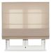 Rideau fin et translucide, 90 x 210 cm, couleur beige