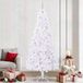 vidaXL Kunstkerstboom met 300 LED, Wit, 240 cm, PVC en Staal