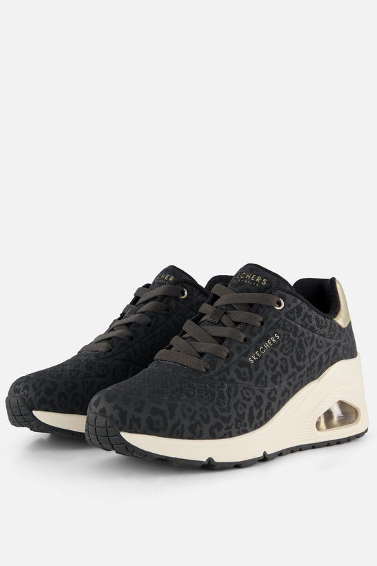 Skechers Dames Sneaker Uno Wedge-safari Daze | Zwart | Maat: 41