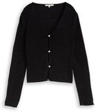 Tom Tailor Denim Vest met V-hals Maat XS deep black