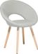 Beliani ROSLYN Chaise de salle à manger Gris Polyester Lot de 2