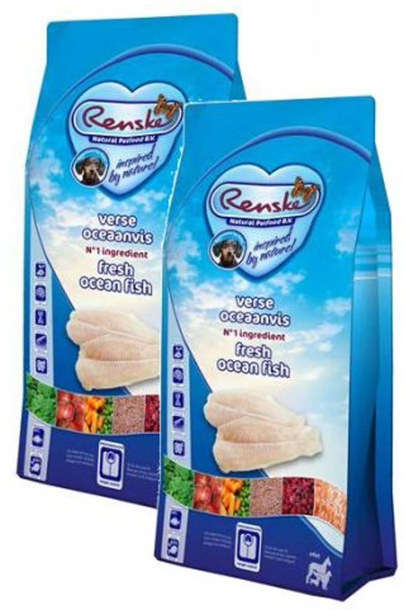 RENSKE super premium adult oceaanvis hondenvoer 2x 12 kg