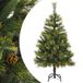 vidaXL Sapin de Noël artificiel avec charnières et support 150 cm