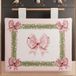 PETTI Artigiani Italiani - Ovenafdekking Kerstmis, ovenafdekking voor Kerstmis, ovenafdekking 40 x 50 cm, ovenafdekking met roze strik en veren, 100% Made in Itay