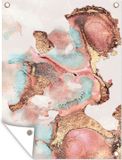 Poster de jardin - Pastel abstrait - 90x120 cm - Poster extérieur