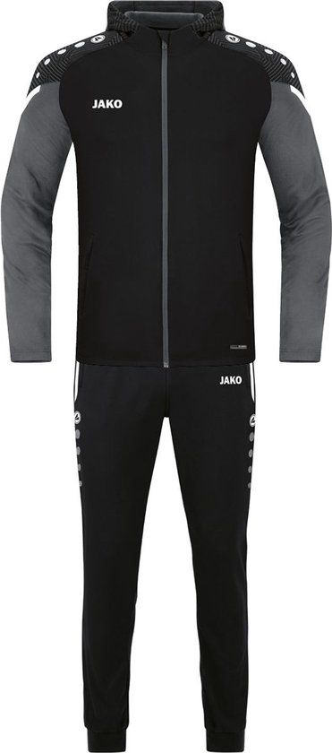 Jako Performance Vrijetijdspak Met Kap Dames - Zwart / Antra Light - Maat 44