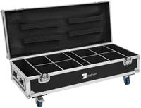 ROADINGER Flightcase 8x AKKU UP-4 QuickDMX mit Ladefunktion