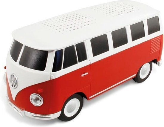 Brisa VW Collection Volkswagen T1 Bus Transporter Bluetooth-luidspreker - Rood/Wit