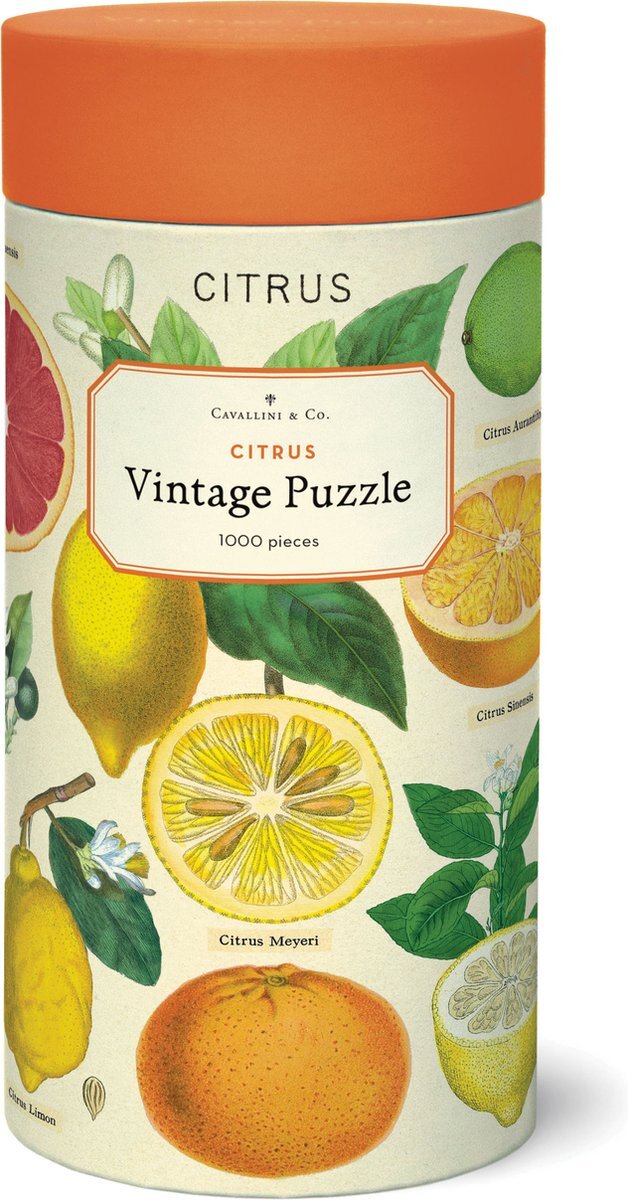 Cavallini & Co Vintage Puzzel Citrus - - Legpuzzel 1000 stukjes