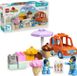 LEGO DUPLO 10458: Visite du marchand de glaces avec Bluey - Jeu de construction pour enfants à partir de 2 ans