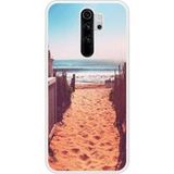 Redmi Beschermende siliconen case compatibel met Redmi Note 8 Pro Beach Path