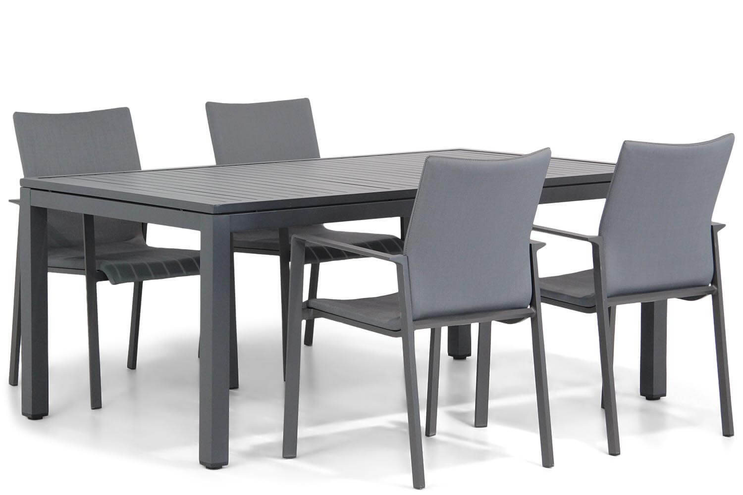 Lifestyle Garden Furniture Rome/Concept 160 cm dining tuinset 5-delig