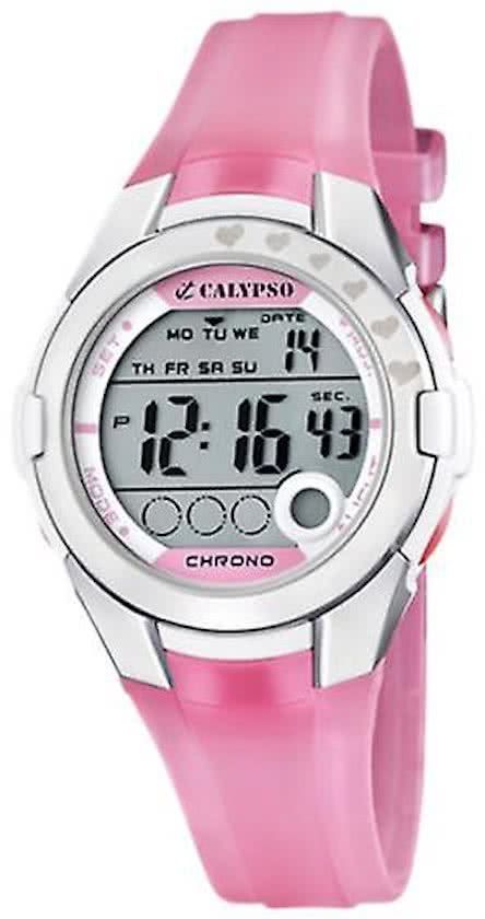 Calypso K5571/2 digitaal horloge 38 mm 100 meter roze