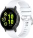 Strap-it Siliconen classic bandje geschikt voor Garmin Venu / Venu SQ / SQ 2 / Venu 2 Plus / Vivoactive 3 / Vivoactive 5 / Vivomove (HR - Style - Luxe - Sport) / Forerunner 245 / 645 - wit