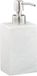Merkloos Relaxdays zeeppompje - 200 ml - navulbaar - polyresin - rvs - wit