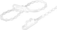 TRU COMPONENTS 1592904 TC-KTV145203 Knopenband 145 mm 2 mm Natuur Met dubbele kop 100 stuk(s)