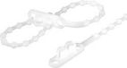 TRU COMPONENTS 1592904 TC-KTV145203 Knopenband 145 mm 2 mm Natuur Met dubbele kop 100 stuk(s)