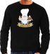 Bellatio Decorations foute kersttrui/sweater heren - Oliebollen bakker - zwart - kabouter/gnoom M