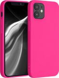 kwmobile telefoonhoesje geschikt voor Apple iPhone 12 mini - Hoesje voor smartphone - Back cover in neon roze