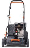 FUXTEC Tondeuse FX-BV240ECO – 4-Takt Motor 4,1 kW (212cc) – 400 mm Werkbreedte – 15 Messen – Centrale Diepte-instelling -15 tot +5 mm – 40L Opvangbak