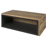 Symbiosis Jazz Uittrekbare tafel, walnoot en zwart, 90 x 45 x 33 cm