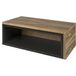 Symbiosis Jazz Uittrekbare tafel, walnoot en zwart, 90 x 45 x 33 cm