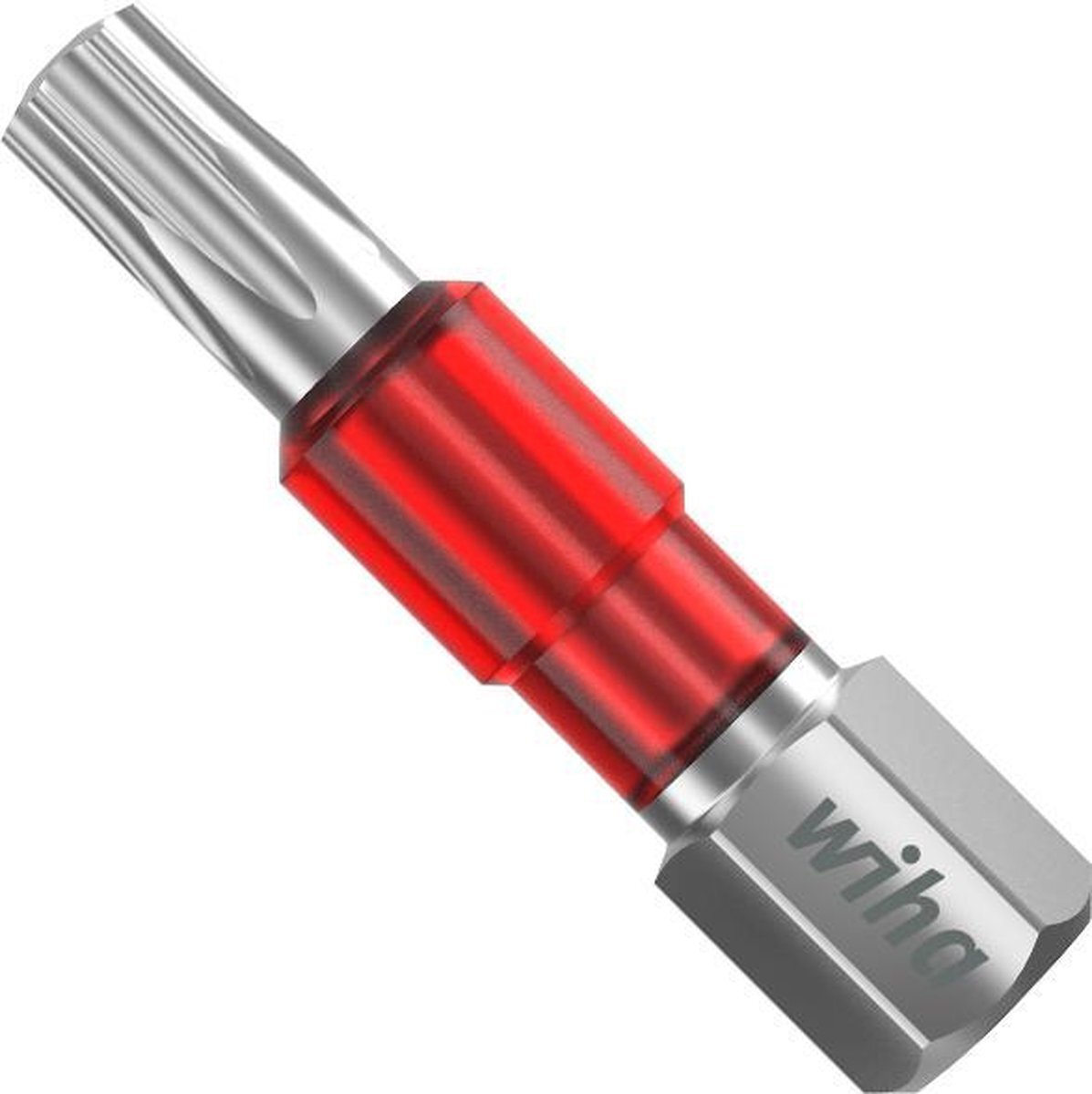 Wiha 42549 Ty-bit 29 mm TORX (T25) 25-delig in Box 1/4" bitset, rood