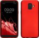 kwmobile telefoonhoesje geschikt voor Samsung Galaxy A6 (2018) - Hoesje voor smartphone - Back cover in metallic donkerrood