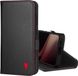 TORRO Case compatibel met Samsung Galaxy S24 5G – Premium Leren Portemonnee-Hoesje met Standaard en Kaartsleuven (Zwart met Rood detail)