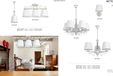 Lampe murale blanche, or antique, abat-jour blanc METTE 9-893