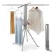 Tringle de séchage - Sèche-linge autoportant - Très stable - Extensible - Pliable - Acier au carbone - Peu encombrant - Gris