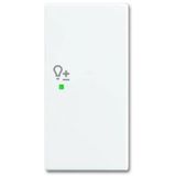 Busch-Jaeger 2CKA006220A0367 Afdekking 2-voudig free@home Zuiver wit (RAL 9010), Wit 1 stuk(s)