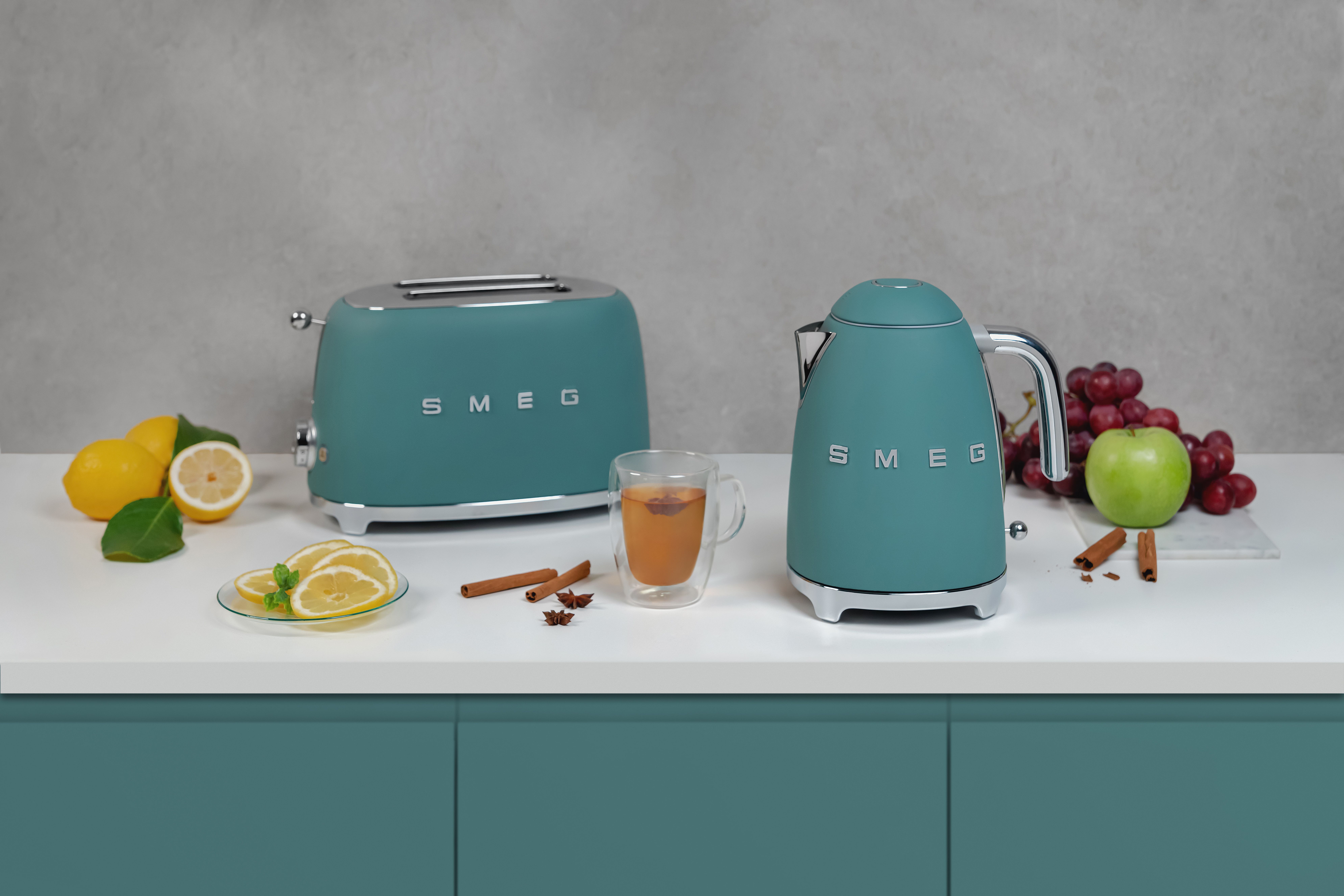 Smeg TSF01EGMEU Broodrooster - Groen - 2 Sneden