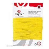 Rayher Katoenen koord, gewaxt, 1 mm ø, kaart 20 m, geel