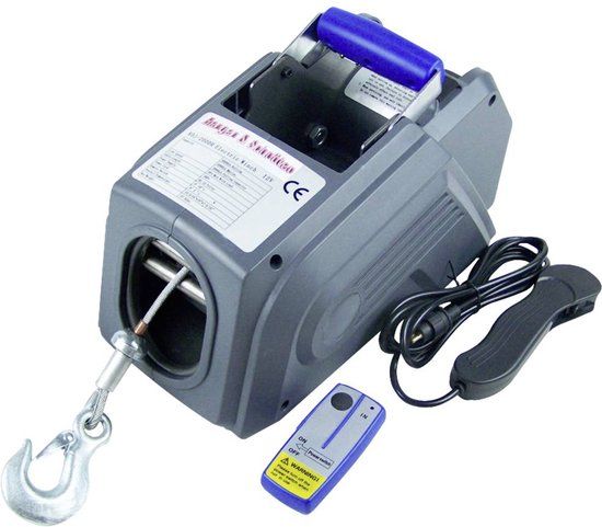 12 Berger & Schröter KDJ-2000 R lier - 2700 kg trekkracht - met afstandsbediening