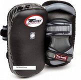 Twins Special Twins Curved Arm Pads Kick Pads TKP 7 Leder Zwart Grijs