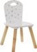 Atmosphera for kids Kinderstoeltje - Wit met motief - Hout - 49.5 cm