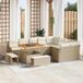 Maison Exclusive - Ensemble de jardin 12 pièces, polyrotin beige