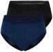 Schiesser 2PACK Retro Menstruatie onderbroekje - Schiesser Care Dames Onderbroek - zwart/donkerblauw