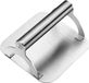 Burger Pers - Formeur de viande - Faire des hamburgers - Galettes uniformes - 13,8 x 13,8 cm - Argent