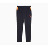 PUMA Pantalon de survêtement IndividualCUP - Bleu Marine/Rouge éclatant/Heat Fire, pointure X-Small